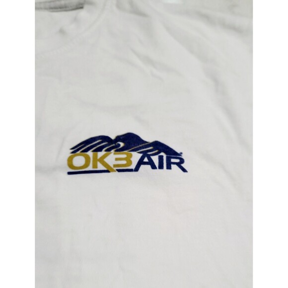 EDDIE BAUER Legendwash OK3AIR Aircraft Logo GRAPHIC T Medium NWOT Plane Flight - Picture 8 of 9